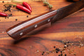 Chef Supply Co Kitchen Knives Red Series 20cm Chef Knife with Full Tang Hard Wood Handle