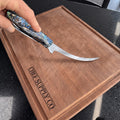 CHEF SUPPLY CO Kitchen Knives Sea Creature MK2 Series 17.5cm / 7” Flexible Fillet Knife – 9Cr18MoV Steel, Resin & Abalone Shell Handle