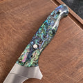 CHEF SUPPLY CO Kitchen Knives Sea Creature MK2 Series 17.5cm / 7” Flexible Fillet Knife – 9Cr18MoV Steel, Resin & Abalone Shell Handle