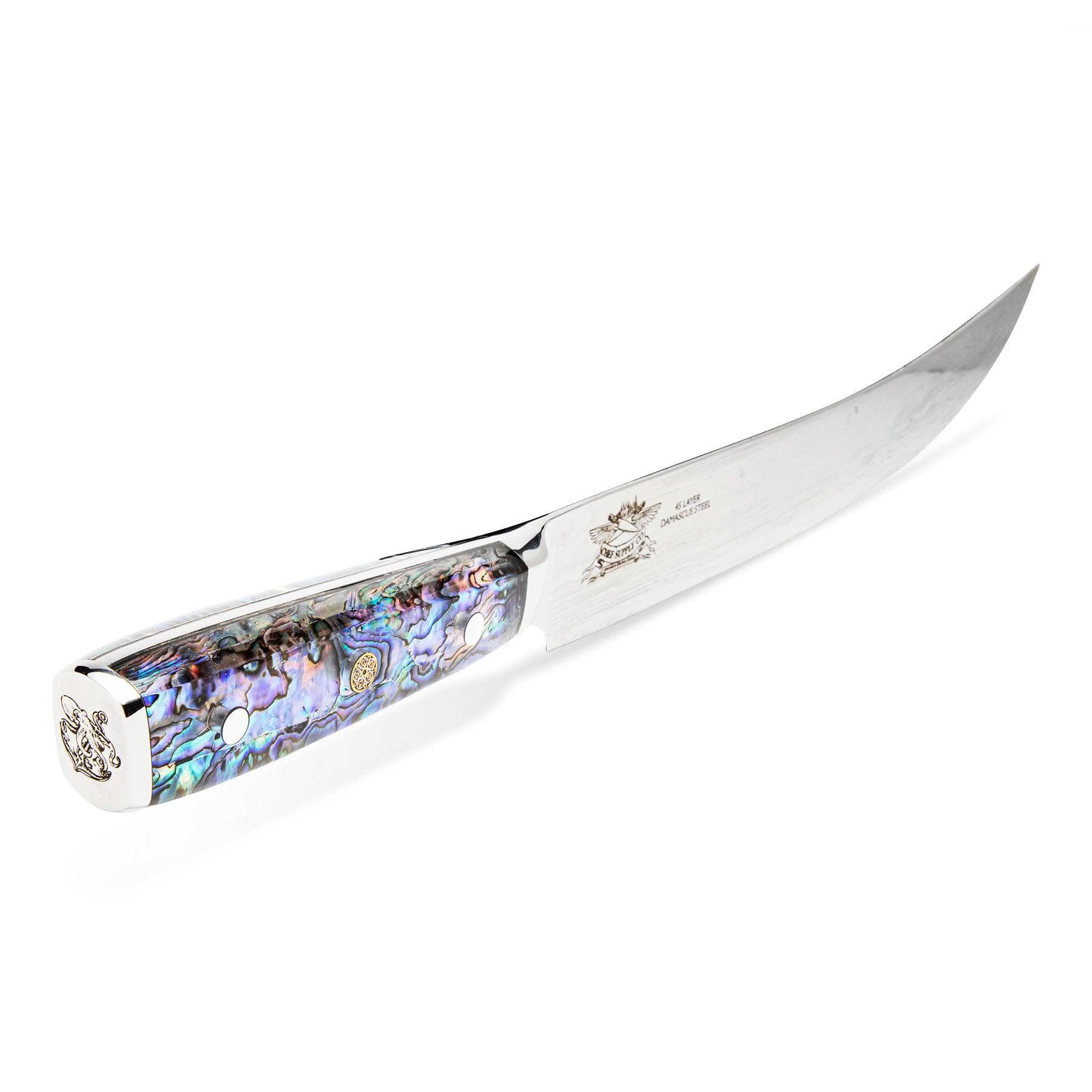 CHEF SUPPLY CO Kitchen Knives Sea Creature Series 25.5cm - 9.75 inch 45 Layer Damascus Slicer/Carving Knife
