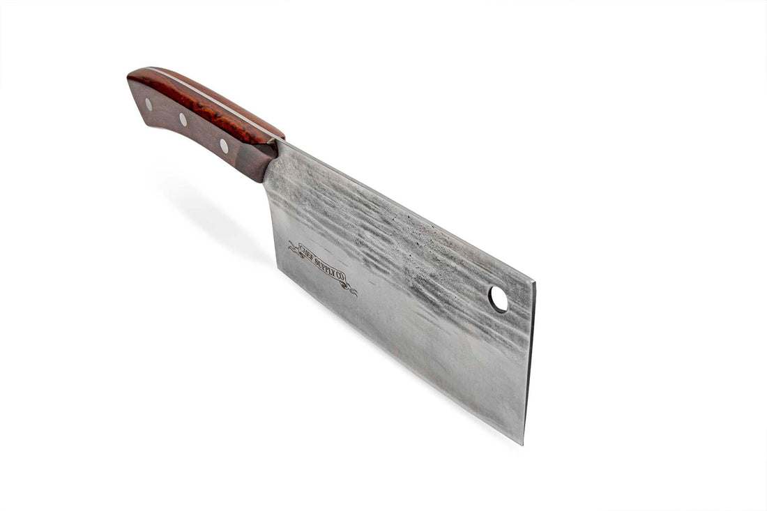 CHEF SUPPLY CO Kitchen Knives The Chicken Chaser Red - 17cm 6.5 inch Heavy Duty Cleaver Knife