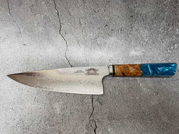 Chef Supply Co knife BONDI BEACH SERIES 20CM - 8 INCH DAMASCUS CHEF KNIFE - OPEN BOX SPECIAL