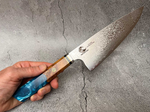 Chef Supply Co knife BONDI BEACH SERIES 20CM - 8 INCH DAMASCUS CHEF KNIFE - OPEN BOX SPECIAL