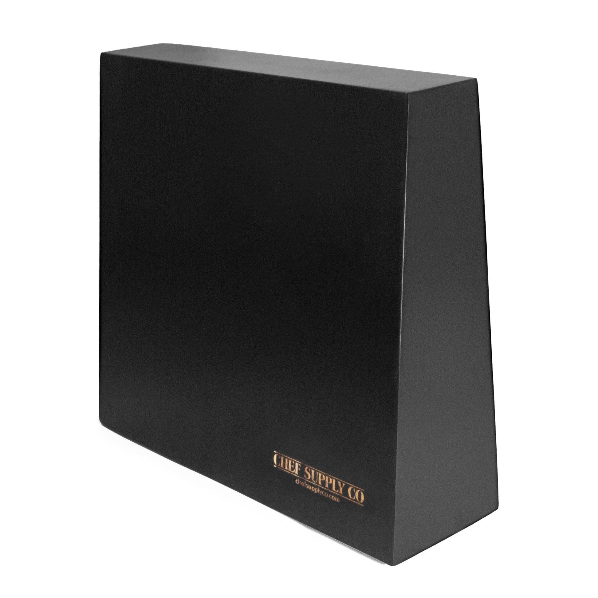 CHEF SUPPLY CO knife rack Black Acacia Wood Magnetic Knife Block: Double-Sided, Strong Magnets, Universal Compatibility. Modern Minimalist Knife Storage