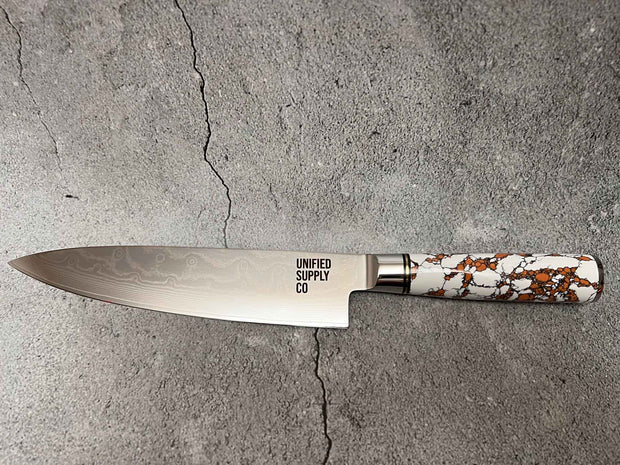 CHEF SUPPLY CO knife SALT LAKE SERIES 20CM DAMASCUS CHEF KNIFE - OPEN BOX SPECIAL