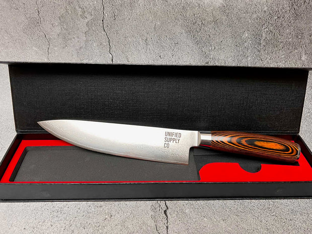 Chef Supply Co knife THE RANGA 20CM DAMASCUS CHEF KNIFE - OPEN BOX SPECIAL