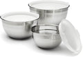 Chef Supply Co Mixing Bowls Set Mixing Bowls with Lids 3 Pcs
