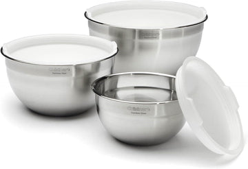 Chef Supply Co Mixing Bowls Set Mixing Bowls with Lids 3 Pcs