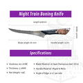 CHEF SUPPLY CO Night Train Boning Knife 6” - 67 Layer Damascus VG10 Steel