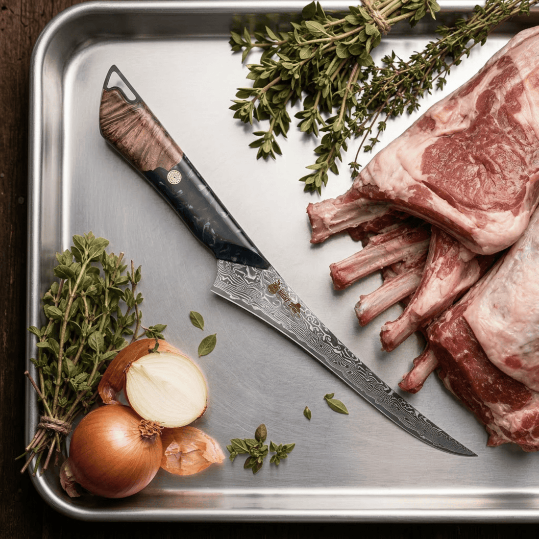 CHEF SUPPLY CO Night Train Boning Knife 6” - 67 Layer Damascus VG10 Steel
