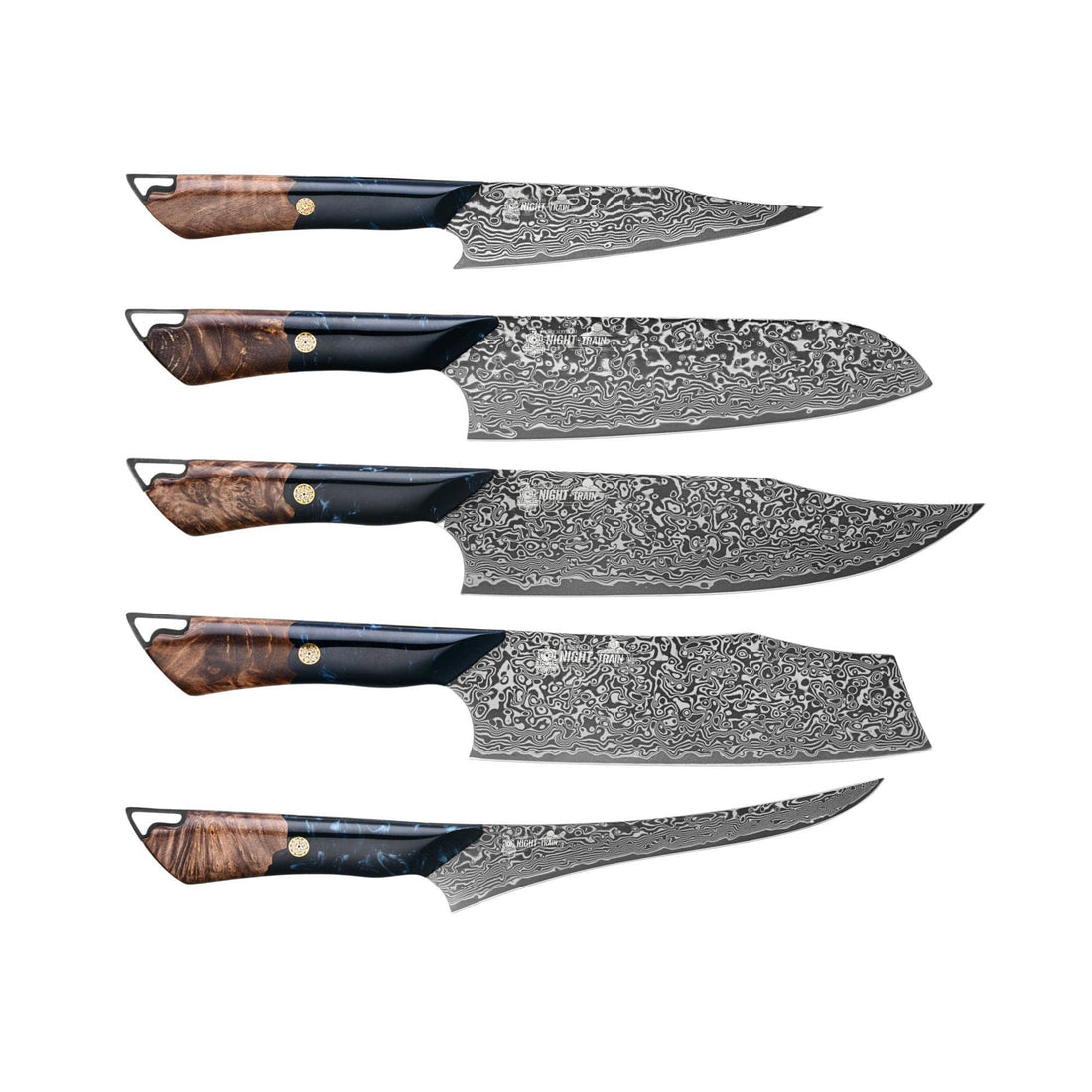 CHEF SUPPLY CO Night Train Culinary Masterpiece 5-Piece Knife Set
