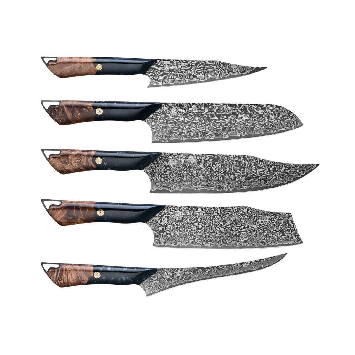 CHEF SUPPLY CO Night Train Culinary Masterpiece 5-Piece Knife Set