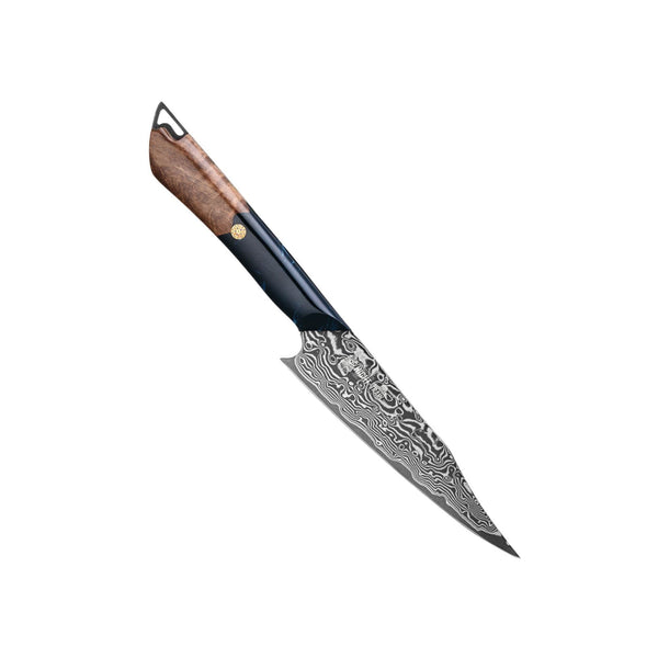 CHEF SUPPLY CO Night Train Series 5” Utility Knife - 67 Layer Damascus VG10 Steel