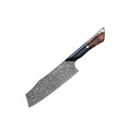 CHEF SUPPLY CO Night Train Series 7” Nakiri Knife - 67 Layer Damascus VG10 Steel
