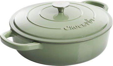 Chef Supply Co Nonstick Dutch Oven Enameled Cast Iron Braiser 5-Quart