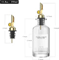 Chef Supply Co Oil Dispenser Bottle Glass Bottle 4Pack