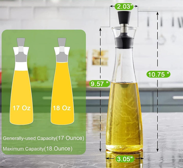 Chef Supply Co Oil Dispenser Bottle Olive Oil Dispenser Set 17oz
