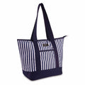 CHEF SUPPLY CO PackIt Blue Seaside Stripe Freezable 12 Can Cooler Tote Bag