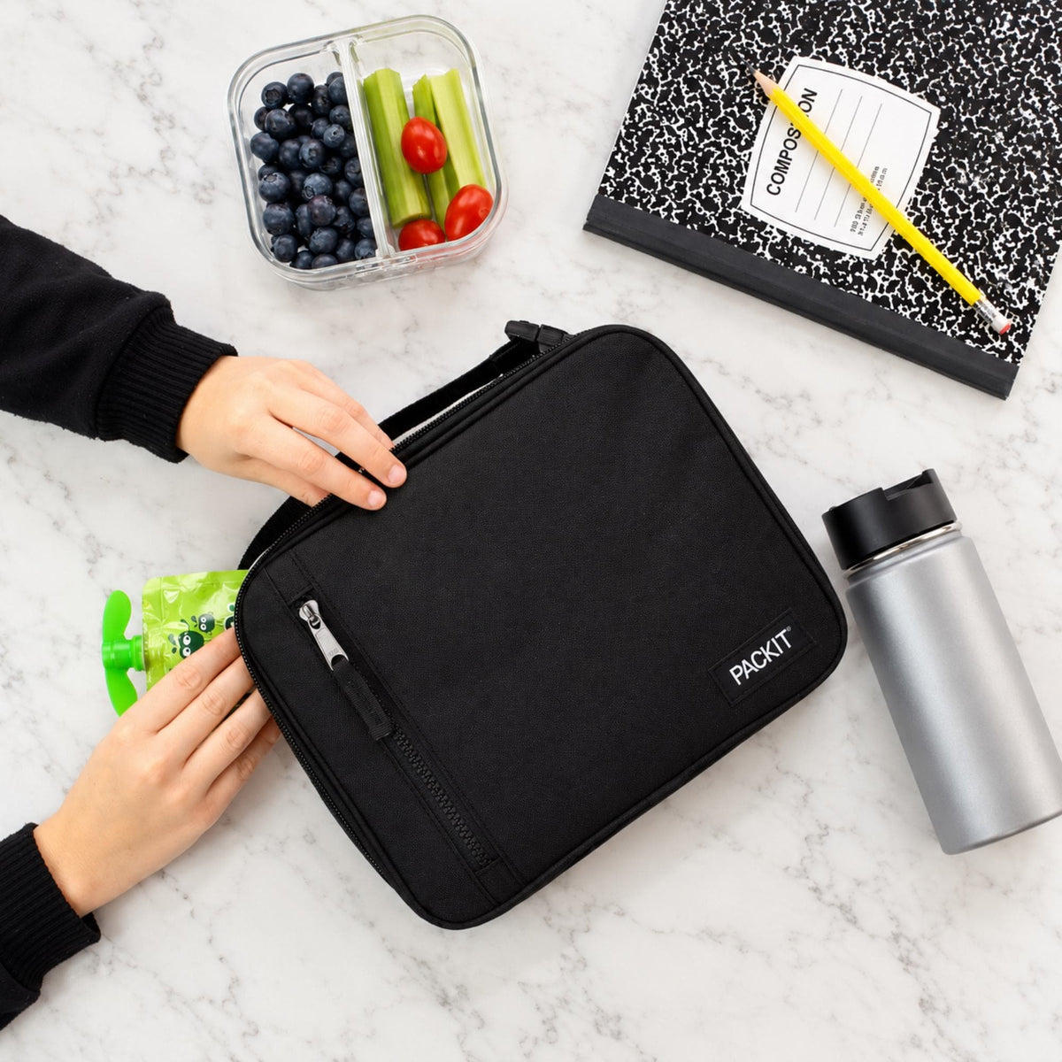 CHEF SUPPLY CO PackIt Freezable Classic Lunch Box Black