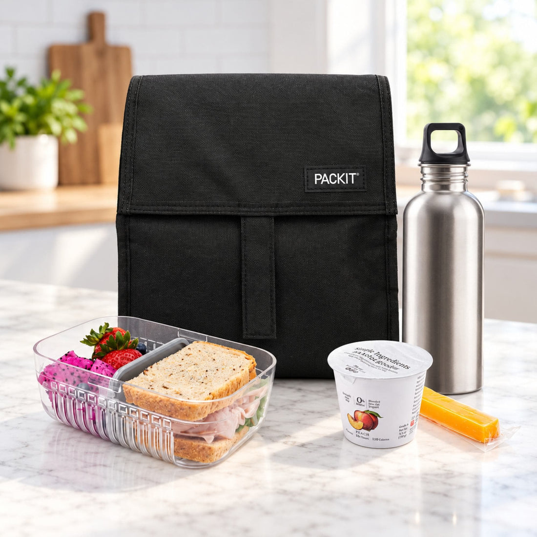 CHEF SUPPLY CO PackIt Freezable Lunch Bag Black