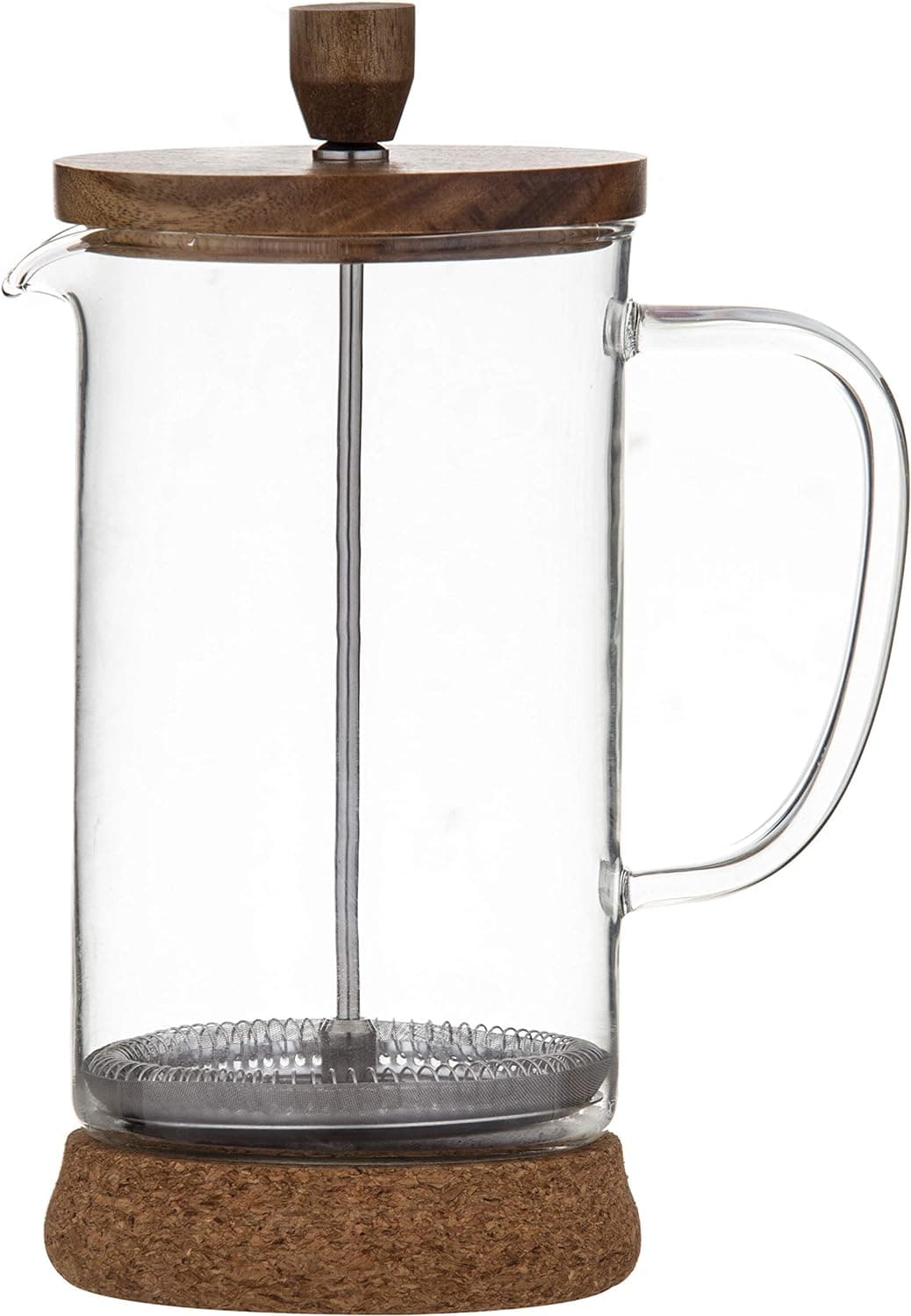 Chef Supply Co Press Coffee Maker Coffee Plunger with Acacia Lid & Cork Base DLE0065