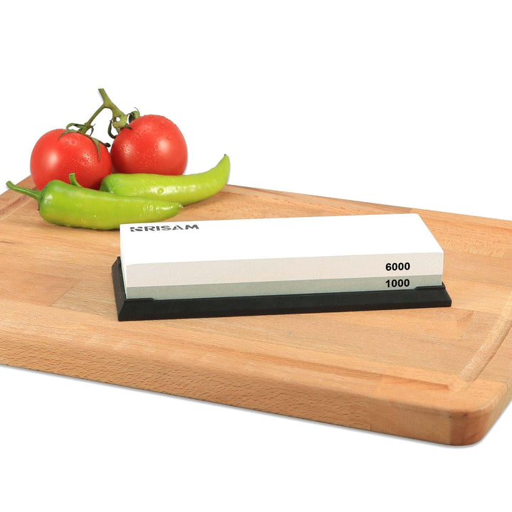 CHEF SUPPLY CO Risam 1000/6000 Whetstone - Knife Sharpener - Sharpening Stone