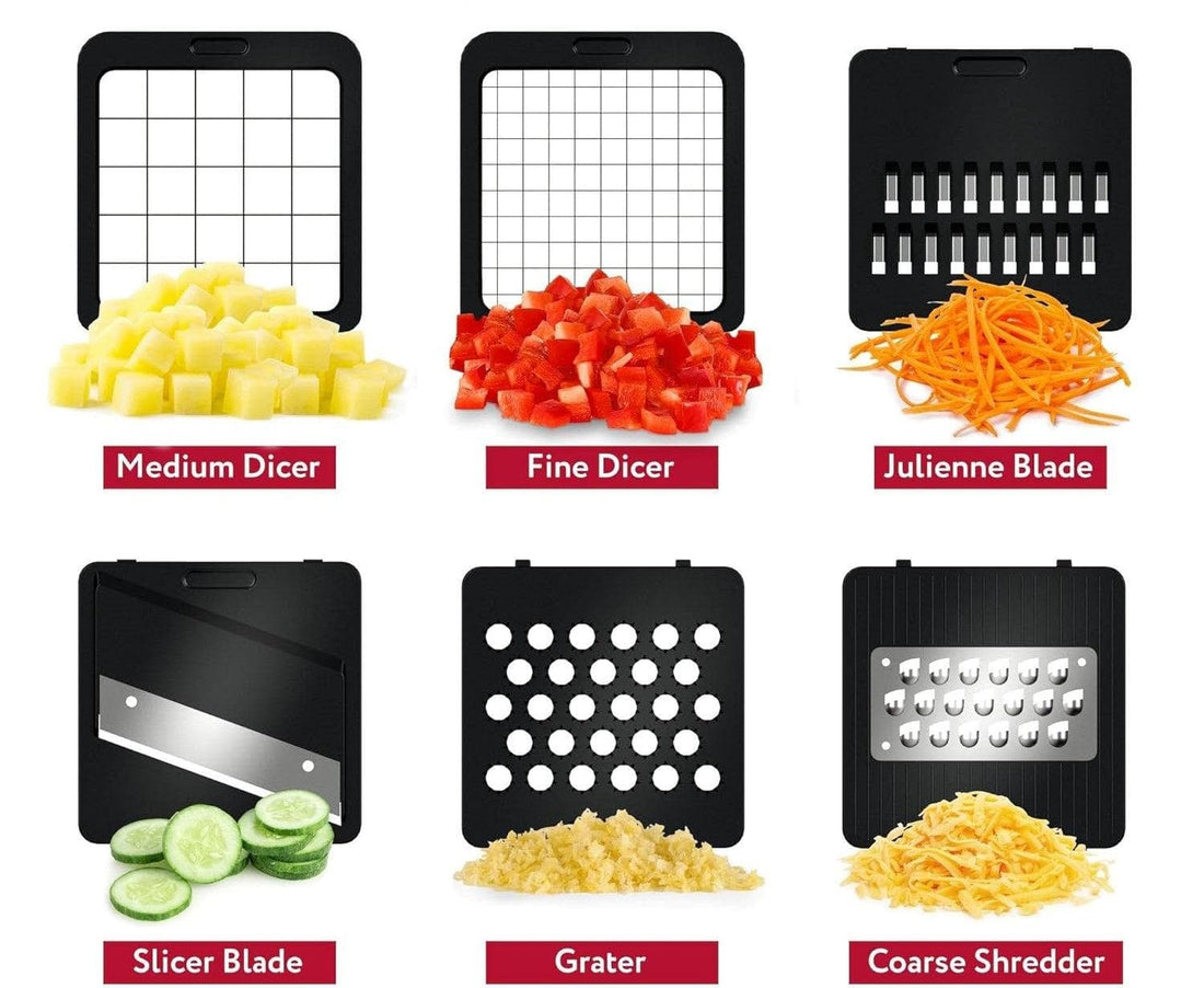 Chef Supply Co Safe Slicer Food Chopper 6 Inserts
