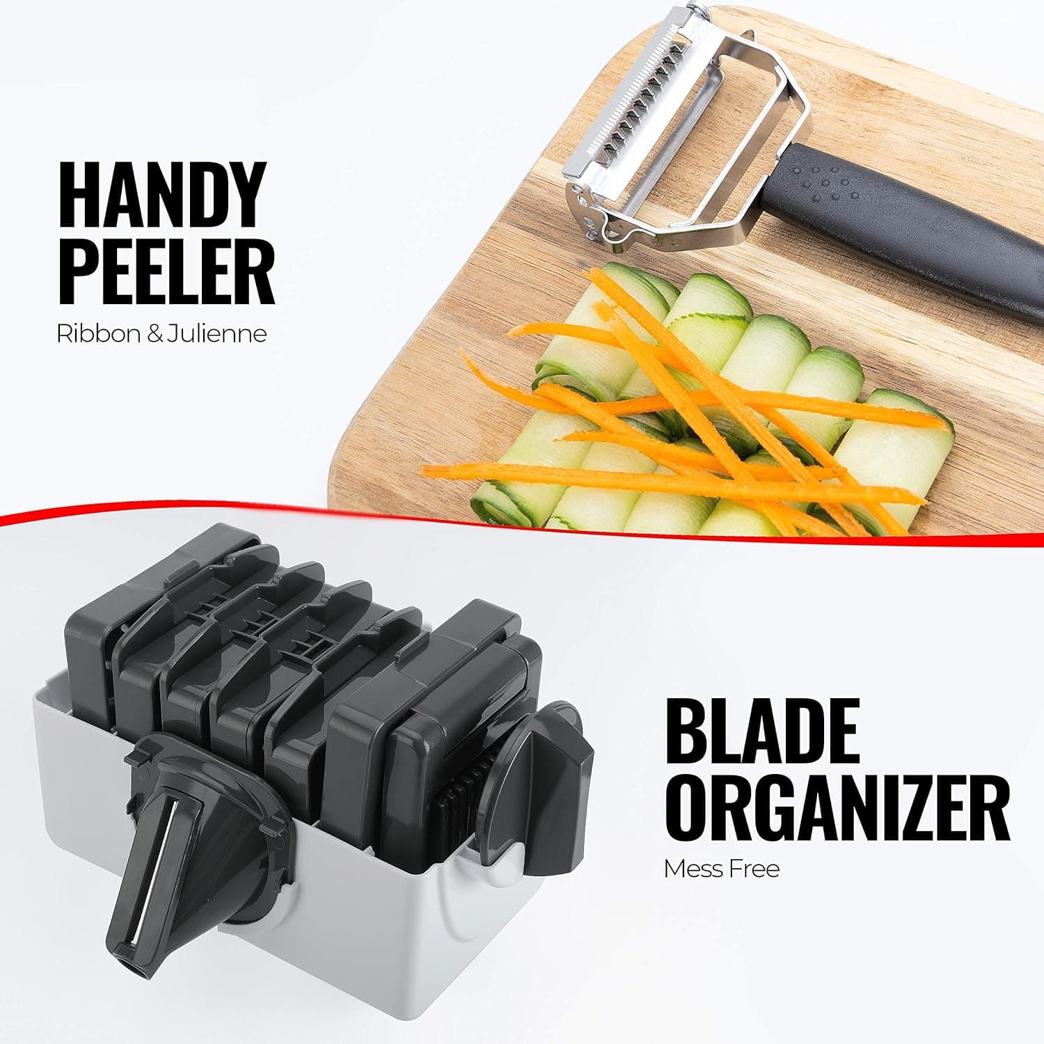 Chef Supply Co Safe Slicer Mandolin Slicer with Peeler