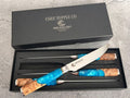 CHEF SUPPLY CO Sea Creature Series Damascus Steak Knife Set of 4 – Open Box Special