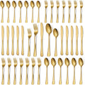 Chef Supply Co Silverware Gold Silverware Set 40 Pcs
