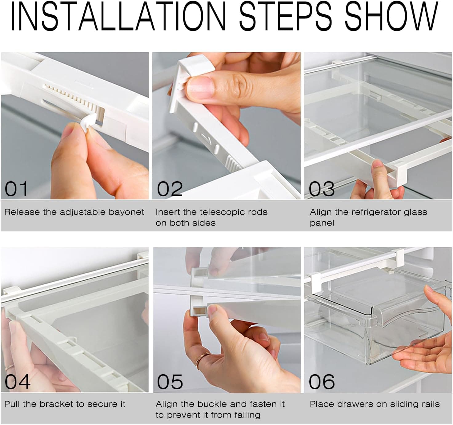 Chef Supply Co Pan Skillet Fridge Storage Bins 2Pack