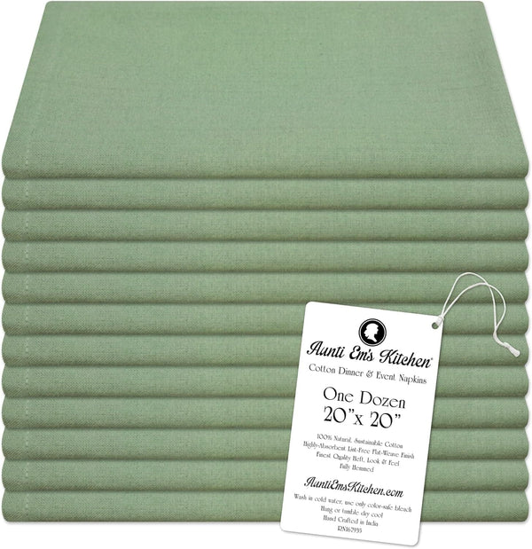 Chef Supply Co Table Cover Cotton Napkins Cloth Set of 12