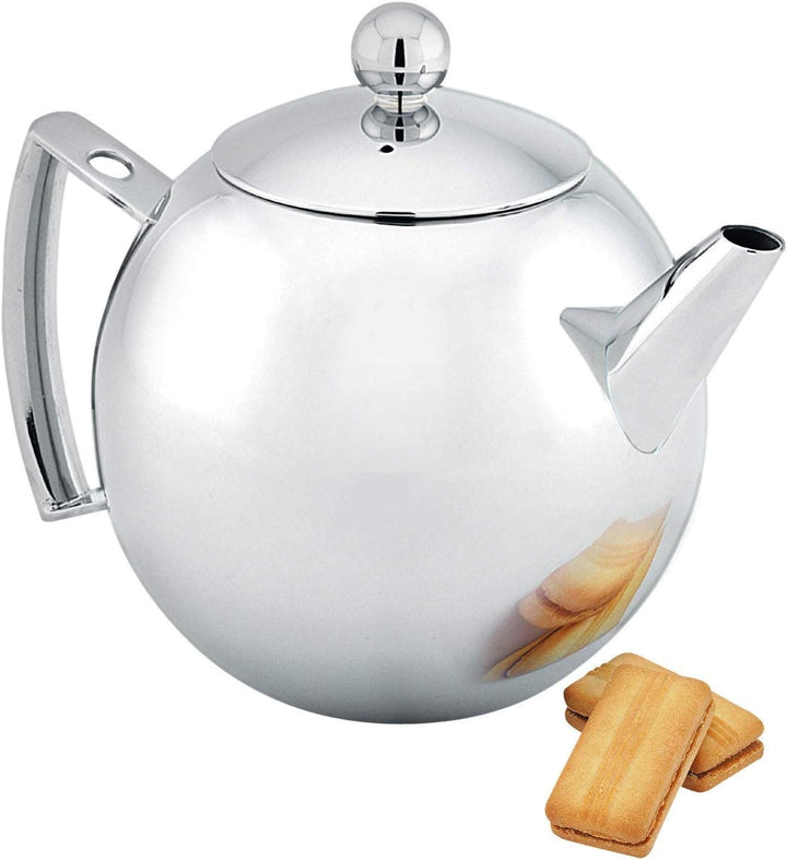Chef Supply Co Teapot Stylish Silver Teapot 15936