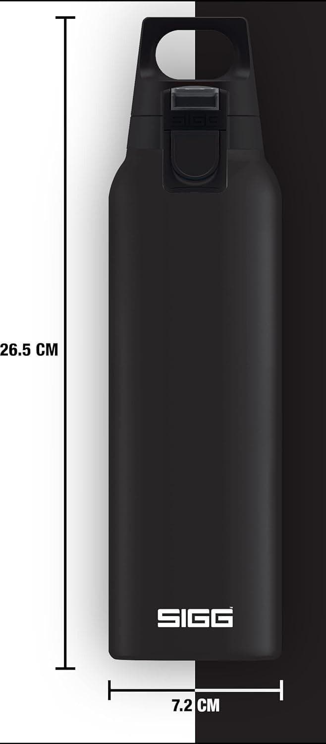 Chef Supply Co Vacuum Bottle Black Insulated Water Bottle 17oz