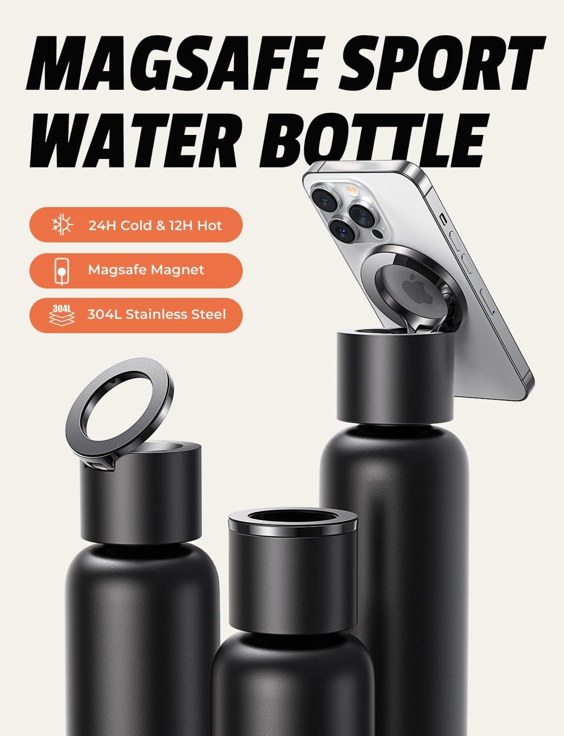 Chef Supply Co Water Bottle Sports Water Bottle 24oz