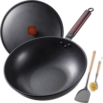 Chef Supply Co Wok Teewe Carbon Steel Wok 13In