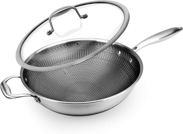 Chef Supply Co Wokpan Stainless Steel Wok 12In"