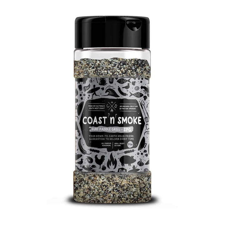 Coast N Smoke rub, meat rub Surf Paddle Grill (Salt Pepper Garlic - SPG) - 170g. Food Rub/Flavour Enhancer