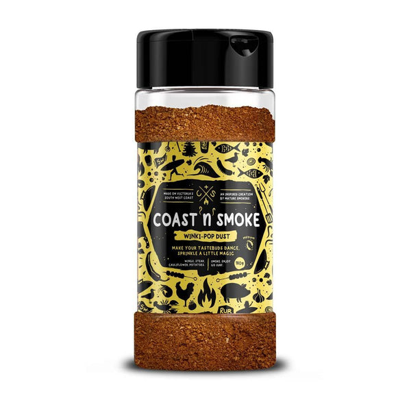 Coast N Smoke rub, meat rub Winki Pop Dust - 180g. Food Rub/Flavour Enhancer