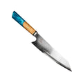 CSC BRANDED Kitchen Knives Bondi Beach Series 20 cm - 8 inch Damascus Chef Knife with Resin and Wood Burl Handle