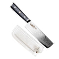 CSC BRANDED Kitchen Knives Dark Tessellation Series 18 cm - 7 inch AUS-10 Damascus Nakiri Vegetable Knife