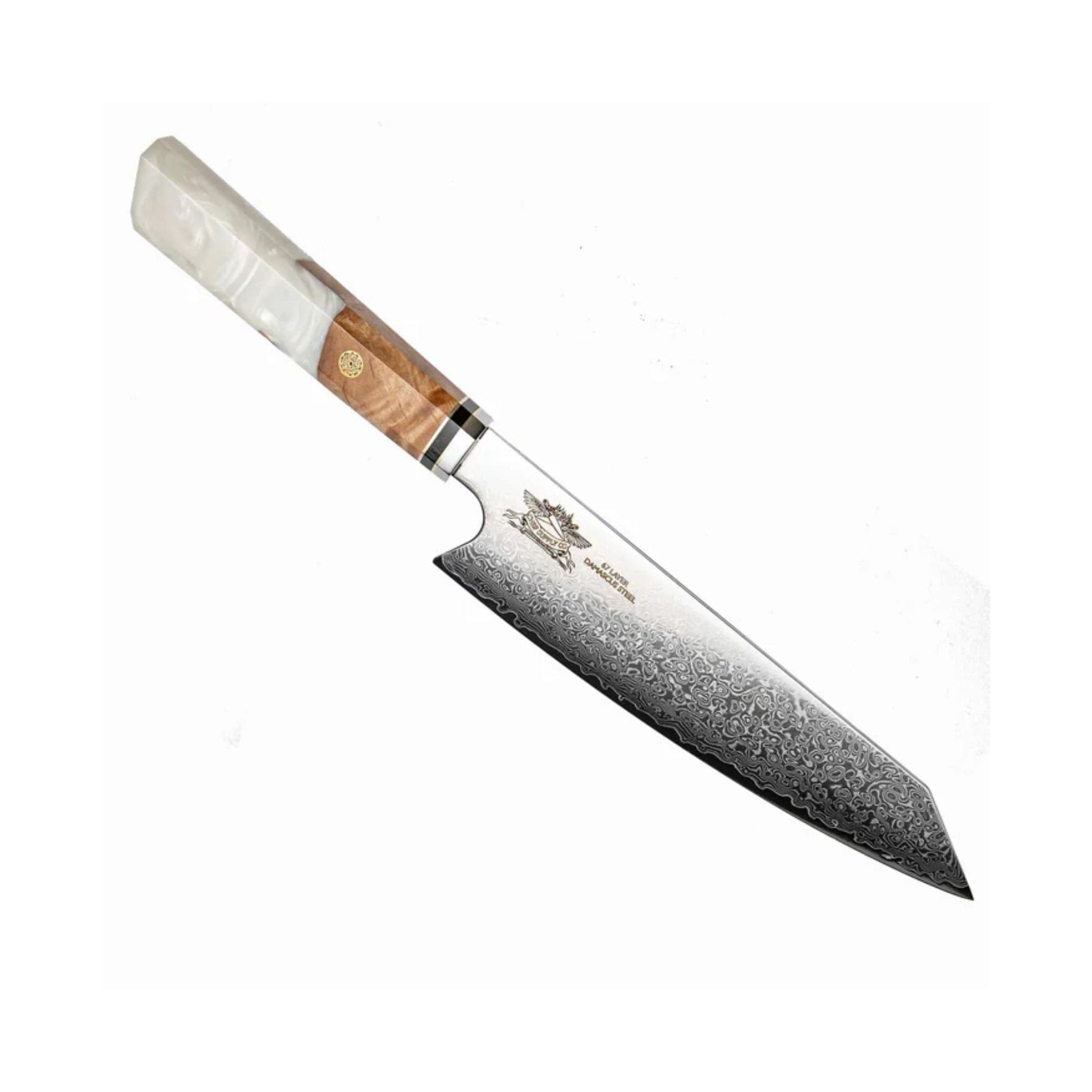 CSC BRANDED Kitchen Knives Ice Beach Series 20.5 cm - 8 Inch VG-10 67 Layer Damascus Kiritsuke Chef Knife