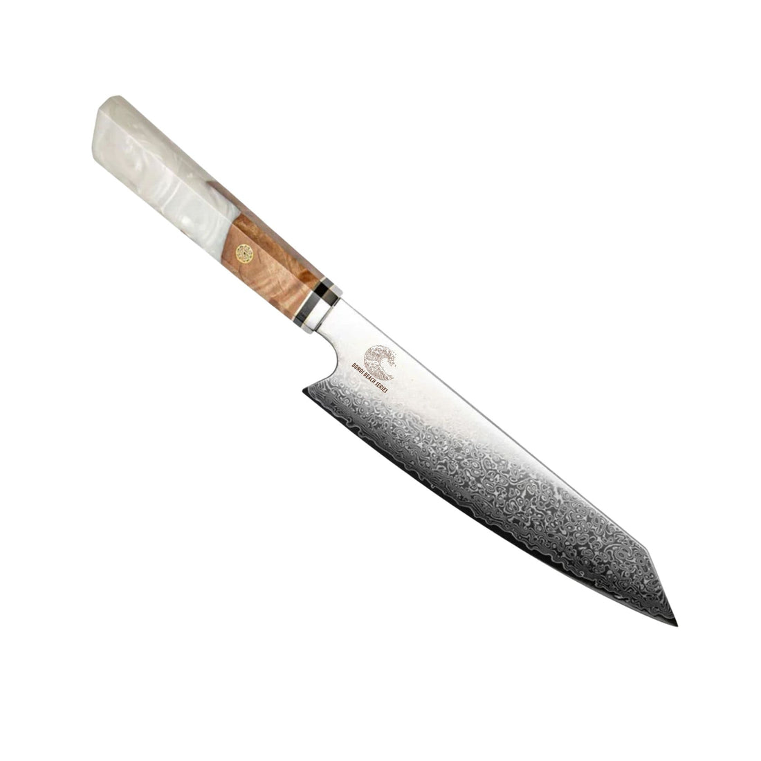 CSC BRANDED Kitchen Knives Ice Beach Series 20.5 cm - 8 Inch VG-10 67 Layer Damascus Kiritsuke Chef Knife