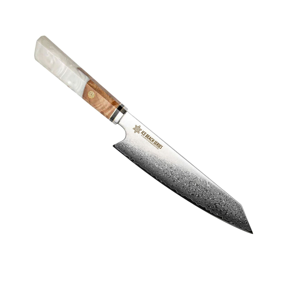 CSC BRANDED Kitchen Knives Ice Beach Series 20.5 cm - 8 Inch VG-10 67 Layer Damascus Kiritsuke Chef Knife