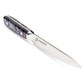 CSC BRANDED Kitchen Knives Sea Creature Series 15 cm - 6 inch Utility Knife. 45 Layer AUS-10 Damascus, Resin Handle & Sheath