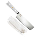 CSC BRANDED Kitchen Knives White Tessellation Series 17.5 cm - 7 inch Nakiri Vegetable Knife