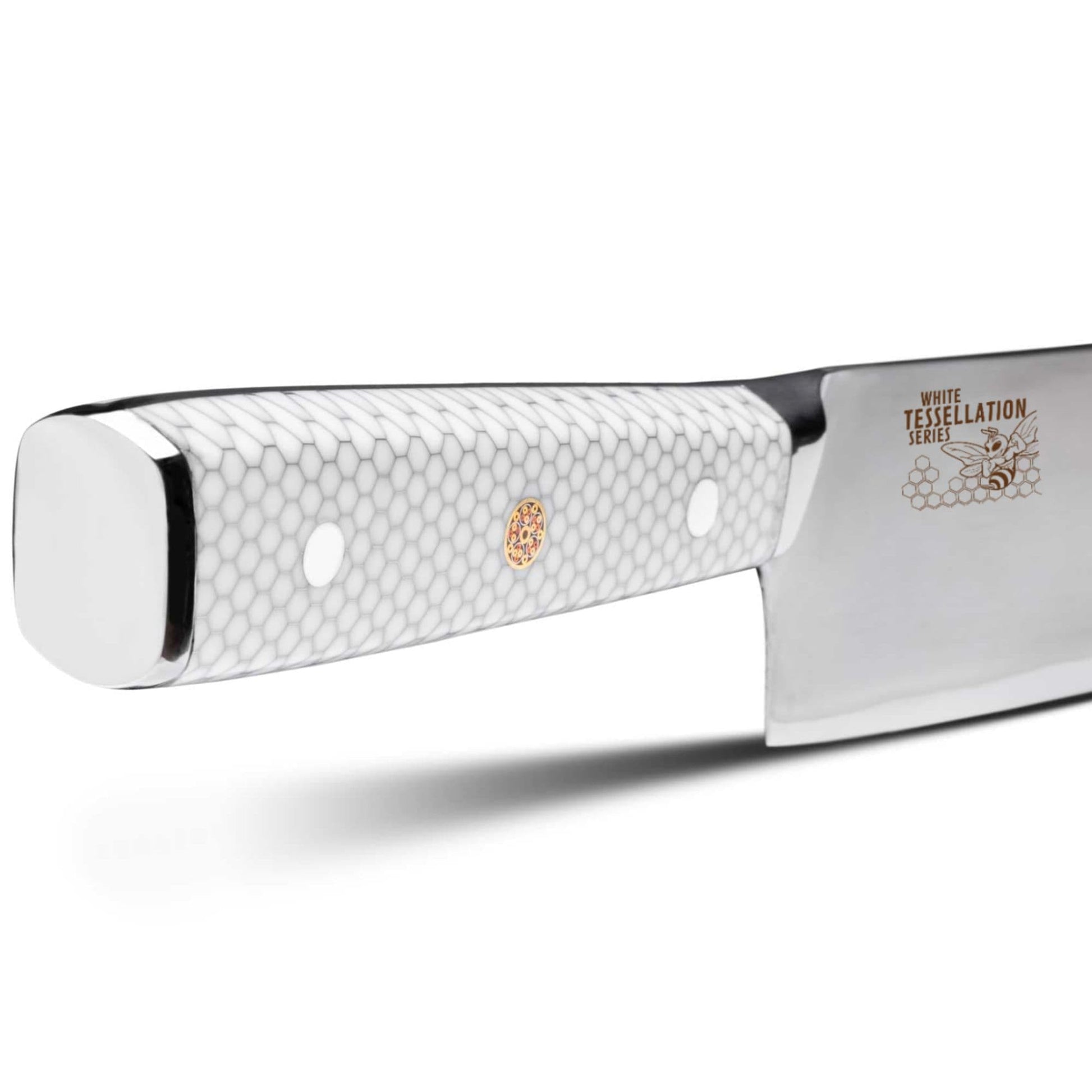 CSC BRANDED Kitchen Knives White Tessellation Series 21 cm - 8.25 inch 7 Layer Damascus Chef Knife