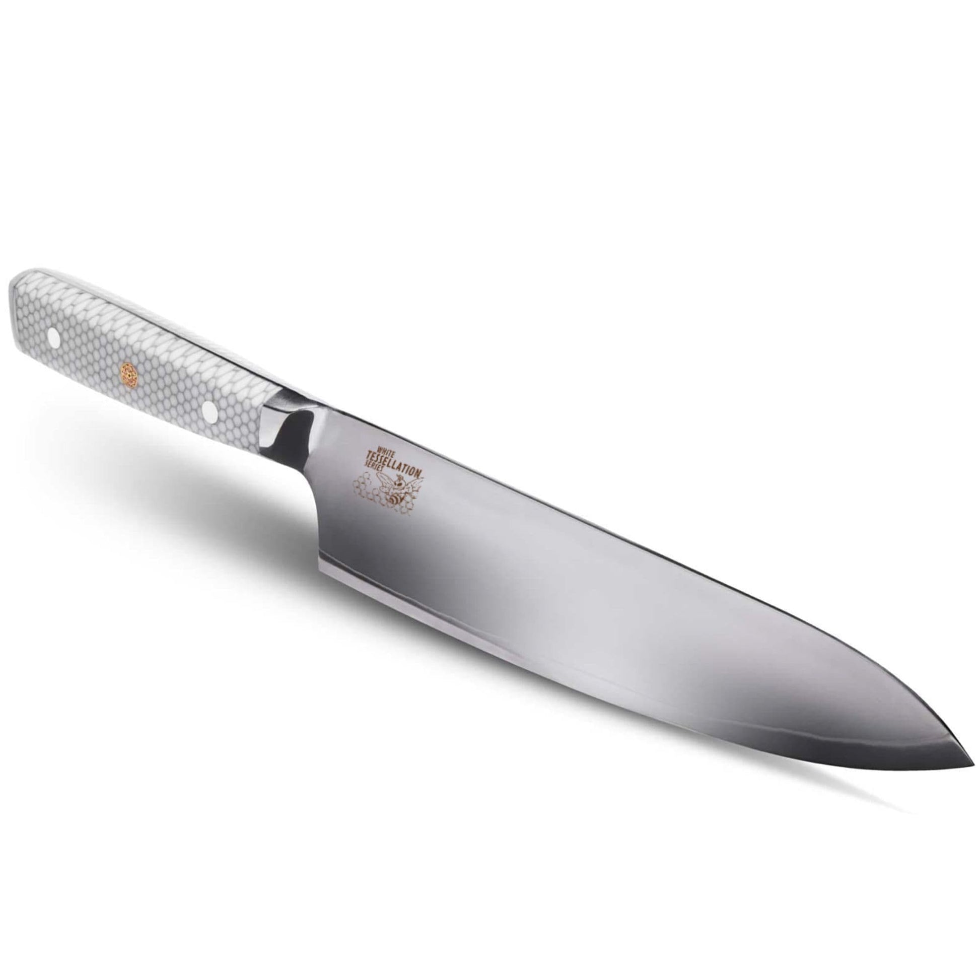 CSC BRANDED Kitchen Knives White Tessellation Series 21 cm - 8.25 inch 7 Layer Damascus Chef Knife
