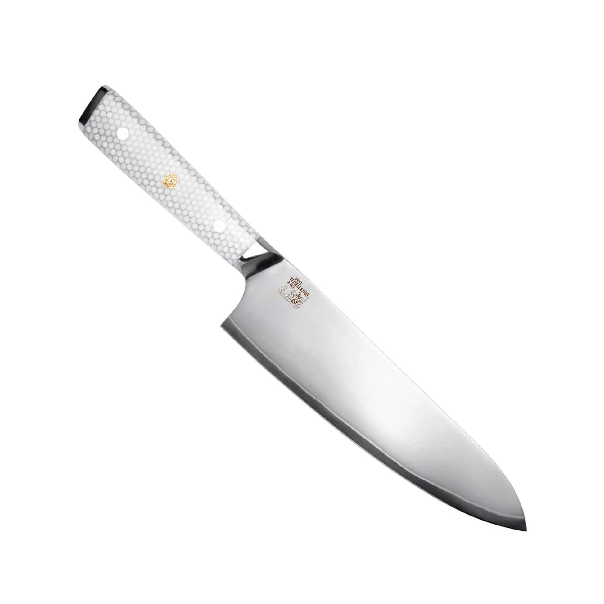 CSC BRANDED Kitchen Knives White Tessellation Series 21 cm - 8.25 inch 7 Layer Damascus Chef Knife