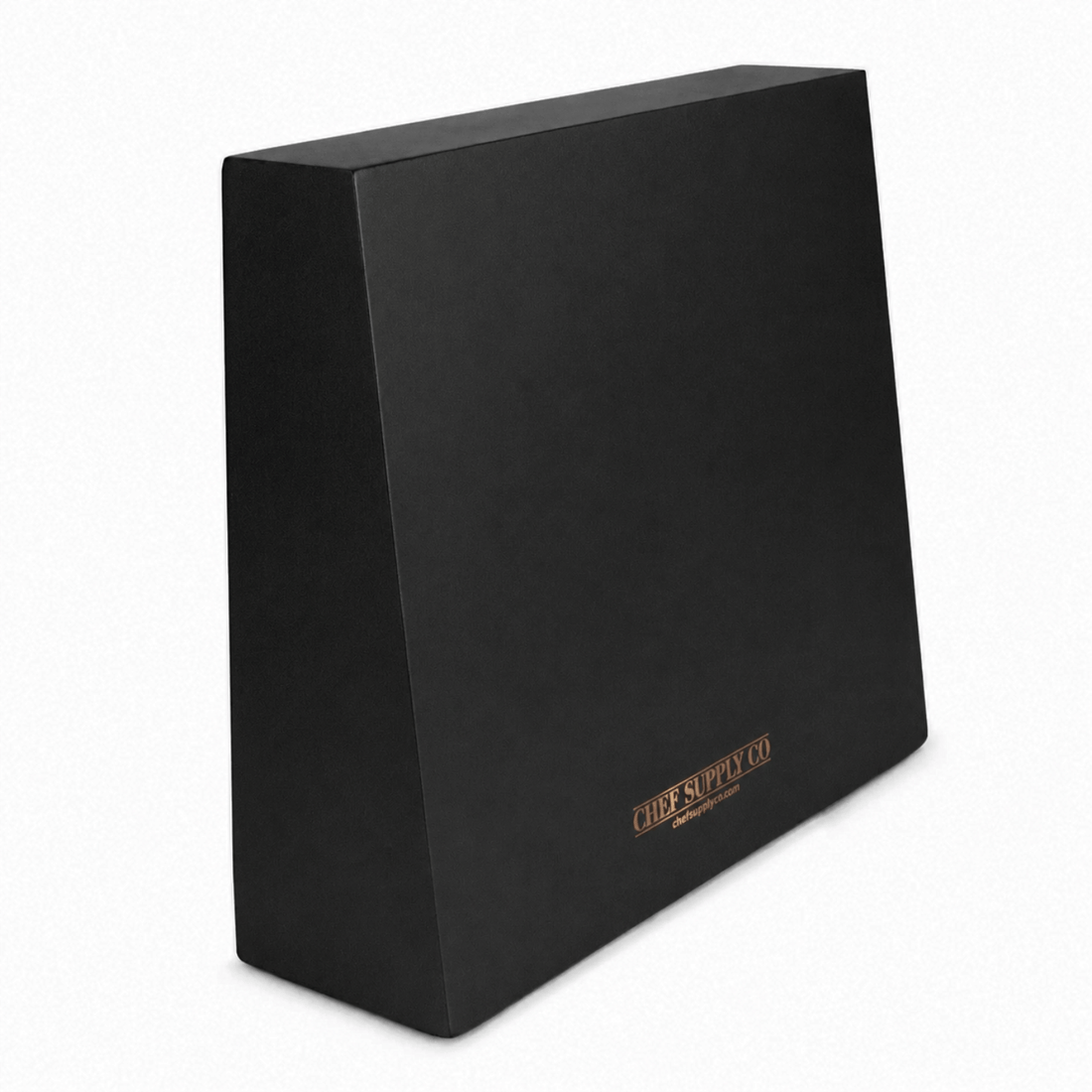 CSC BRANDED magnetic knife block Black Acacia Wood Magnetic Knife Block: Double-Sided, Strong Magnets, Universal Compatibility.